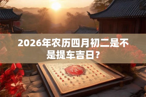 2026年农历四月初二是不是提车吉日？