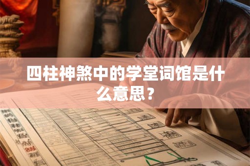 四柱神煞中的学堂词馆是什么意思？