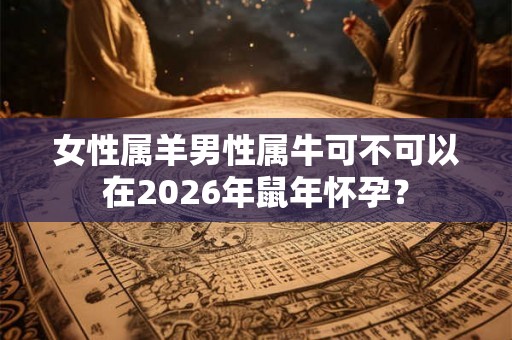 女性属羊男性属牛可不可以在2026年鼠年怀孕？