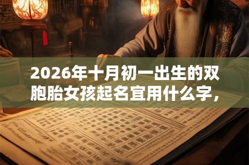 2026年十月初一出生的双胞胎女孩起名宜用什么字，五行属什么