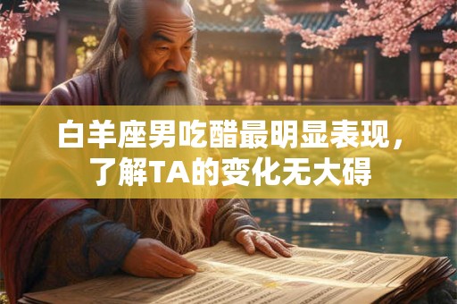 白羊座男吃醋最明显表现，了解TA的变化无大碍