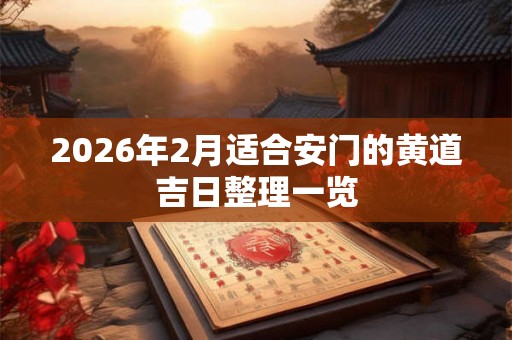2026年2月适合安门的黄道吉日整理一览