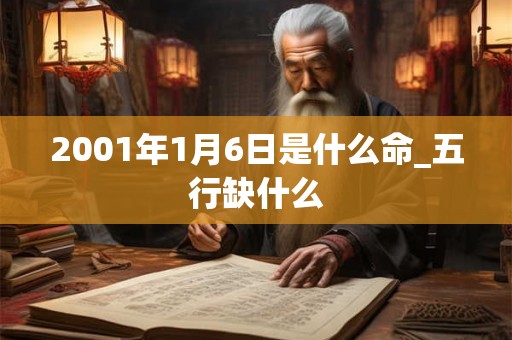 2001年1月6日是什么命_五行缺什么