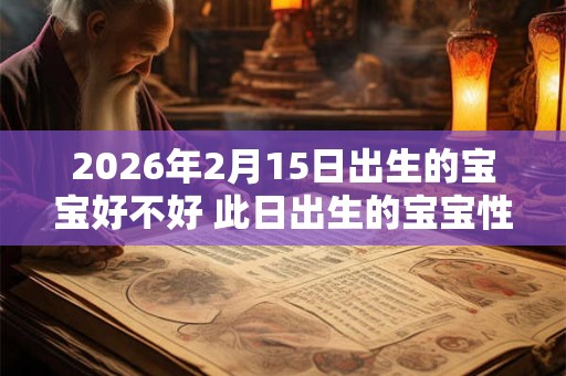 2026年2月15日出生的宝宝好不好 此日出生的宝宝性格