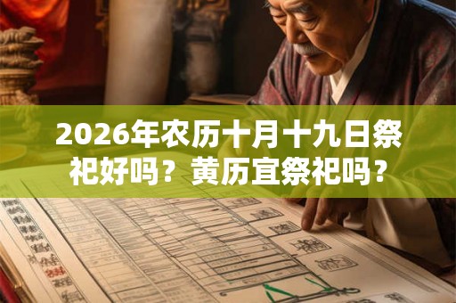 2026年农历十月十九日祭祀好吗？黄历宜祭祀吗？