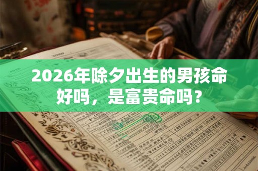 2026年除夕出生的男孩命好吗，是富贵命吗？
