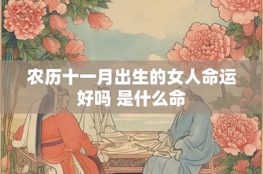 农历十一月出生的女人命运好吗 是什么命