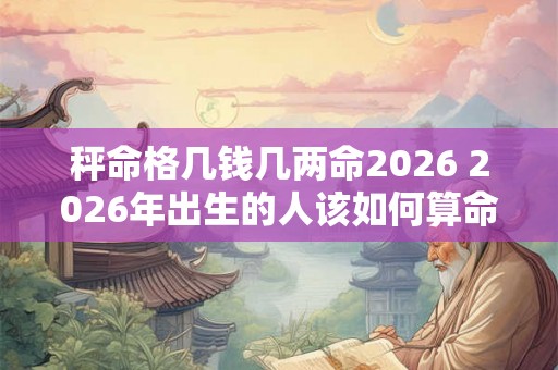秤命格几钱几两命2026 2026年出生的人该如何算命需要用几钱几两的秤命格 秤命格几钱几两命2026 2026年出生的人该如何算命需要用几钱几两的秤命格