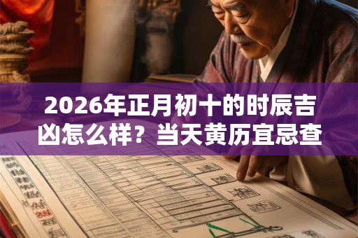 2026年正月初十的时辰吉凶怎么样？当天黄历宜忌查询