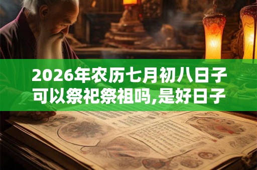 2026年农历七月初八日子可以祭祀祭祖吗,是好日子吗? 2026年农历七月初八日子可以祭祀祭祖吗,是好日子吗?