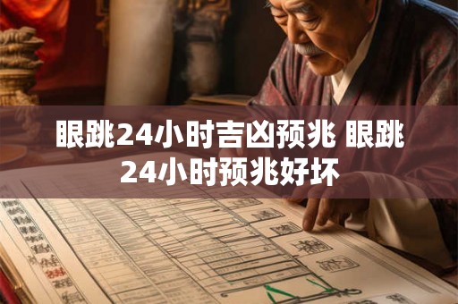 眼跳24小时吉凶预兆 眼跳24小时预兆好坏