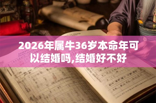 2026年属牛36岁本命年可以结婚吗,结婚好不好