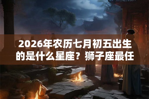 2026年农历七月初五出生的是什么星座？狮子座最任性的一面是？