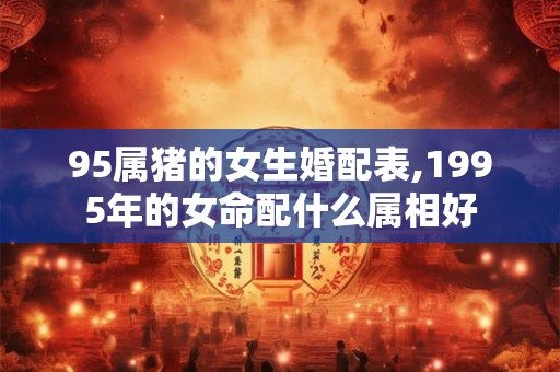 95属猪的女生婚配表,1995年的女命配什么属相好