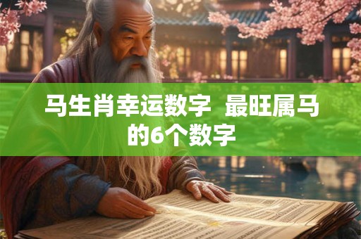 马生肖幸运数字  最旺属马的6个数字