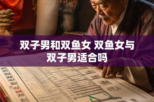 双子男和双鱼女 双鱼女与双子男适合吗