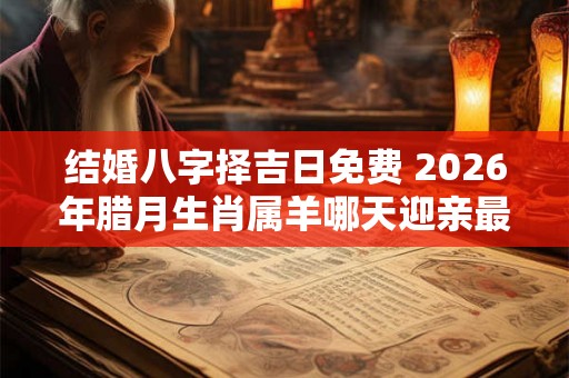 结婚八字择吉日免费 2026年腊月生肖属羊哪天迎亲最吉利