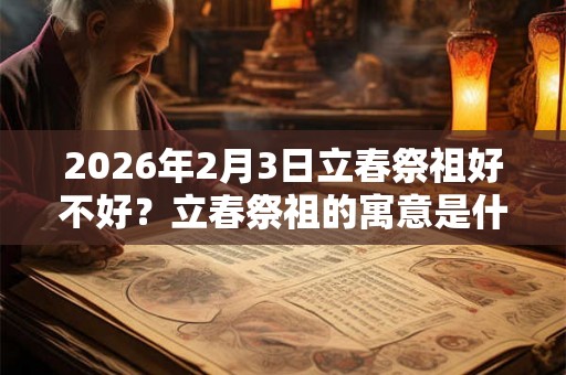 2026年2月3日立春祭祖好不好？立春祭祖的寓意是什么？