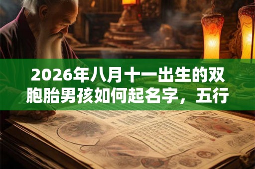 2026年八月十一出生的双胞胎男孩如何起名字,五行属什么? 2026年八月十一出生的双胞胎男孩如何起名字,五行属什么?