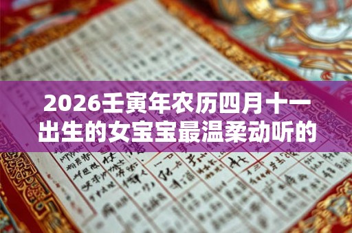 2026壬寅年农历四月十一出生的女宝宝最温柔动听的名字