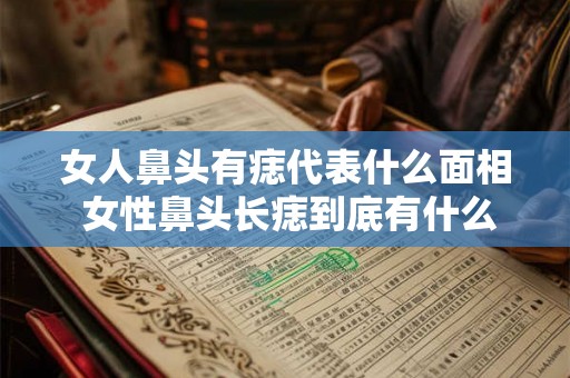 女人鼻头有痣代表什么面相 女性鼻头长痣到底有什么面相解读