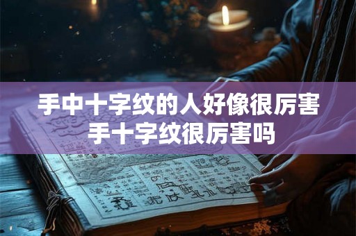 手中十字纹的人好像很厉害 手十字纹很厉害吗