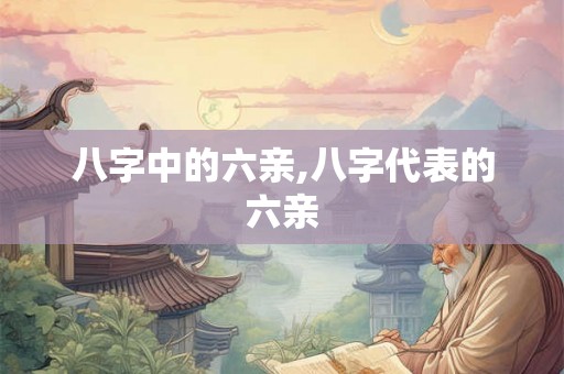 八字中的六亲,八字代表的六亲