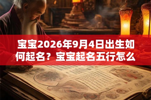 宝宝2026年9月4日出生如何起名？宝宝起名五行怎么看？