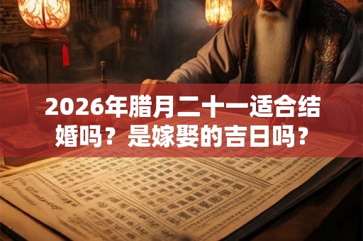 2026年腊月二十一适合结婚吗？是嫁娶的吉日吗？