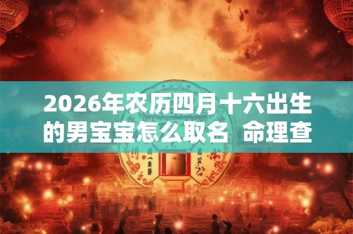 2026年农历四月十六出生的男宝宝怎么取名 命理查询 2026年农历四月十六出生的男宝宝怎么取名 命理查询