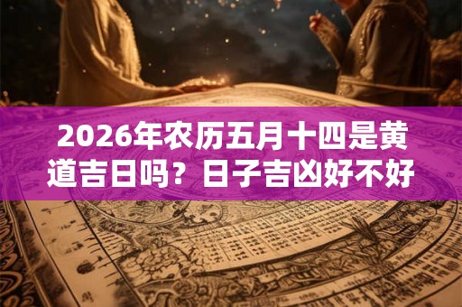 2026年农历五月十四是黄道吉日吗？日子吉凶好不好？