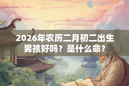 2026年农历二月初二出生男孩好吗？是什么命？