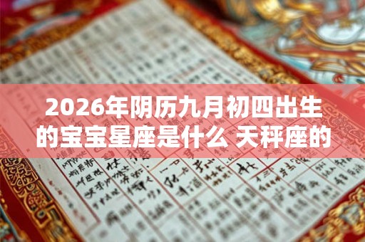 2026年阴历九月初四出生的宝宝星座是什么 天秤座的优势