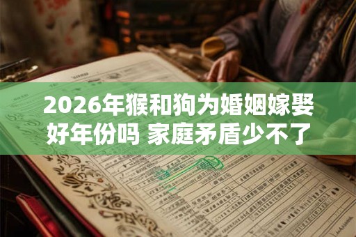 2026年猴和狗为婚姻嫁娶好年份吗 家庭矛盾少不了 2026年猴和狗为婚姻嫁娶好年份吗 家庭矛盾少不了