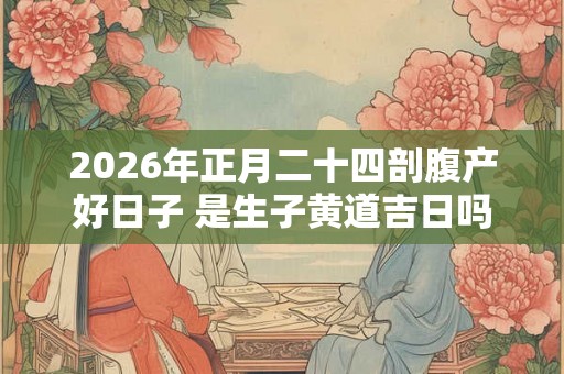 2026年正月二十四剖腹产好日子 是生子黄道吉日吗