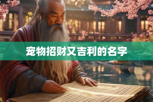 宠物招财又吉利的名字