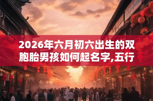 2026年六月初六出生的双胞胎男孩如何起名字,五行属什么? 2026年六月初六出生的双胞胎男孩如何起名字,五行属什么?