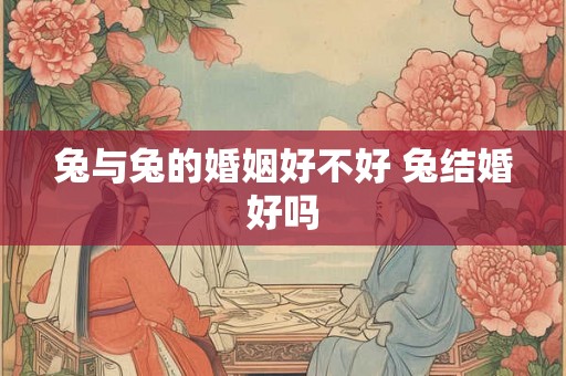 兔与兔的婚姻好不好 兔结婚好吗 兔与兔的婚姻好不好 兔结婚好吗