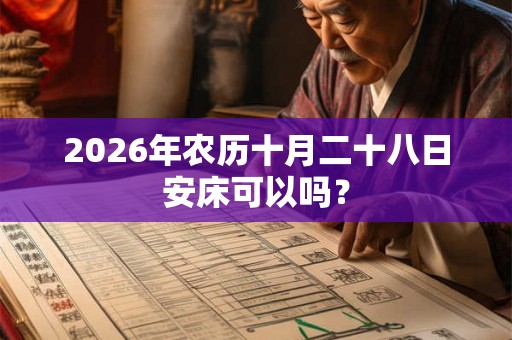 2026年农历十月二十八日安床可以吗？