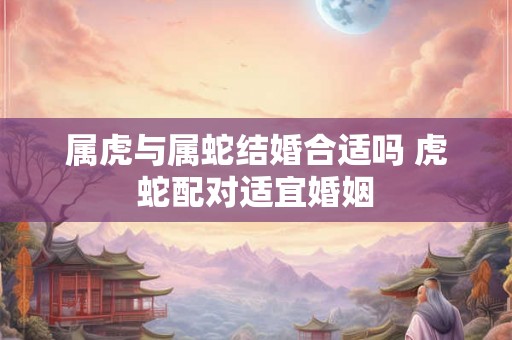 属虎与属蛇结婚合适吗 虎蛇配对适宜婚姻 属虎与属蛇结婚合适吗 虎蛇配对适宜婚姻