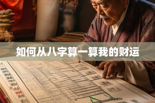 如何从八字算一算我的财运