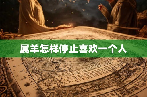 属羊怎样停止喜欢一个人