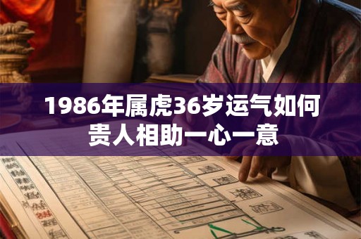 1986年属虎36岁运气如何 贵人相助一心一意