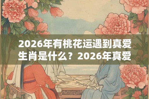 2026年有桃花运遇到真爱生肖是什么？2026年真爱降临生肖