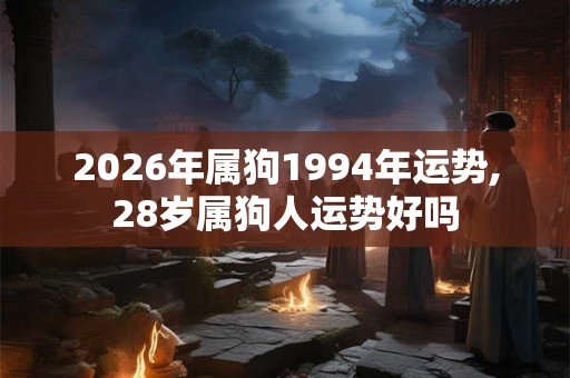 2026年属狗1994年运势,28岁属狗人运势好吗