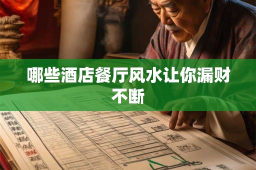 哪些酒店餐厅风水让你漏财不断