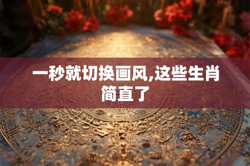 一秒就切换画风,这些生肖简直了