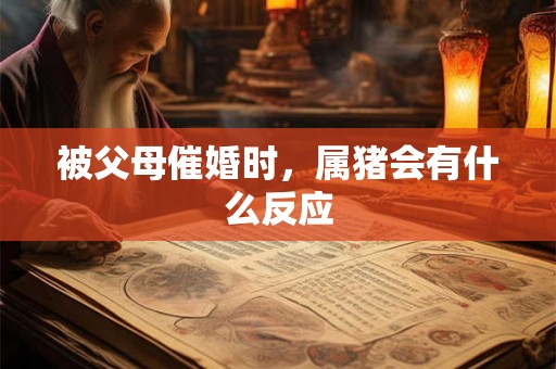 被父母催婚时,属猪会有什么反应 被父母催婚时,属猪会有什么反应