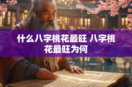 什么八字桃花最旺 八字桃花最旺为何 什么八字桃花最旺 八字桃花最旺为何