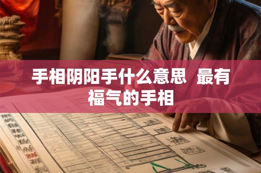 手相阴阳手什么意思  最有福气的手相